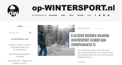 Desktop Screenshot of op-wintersport.nl
